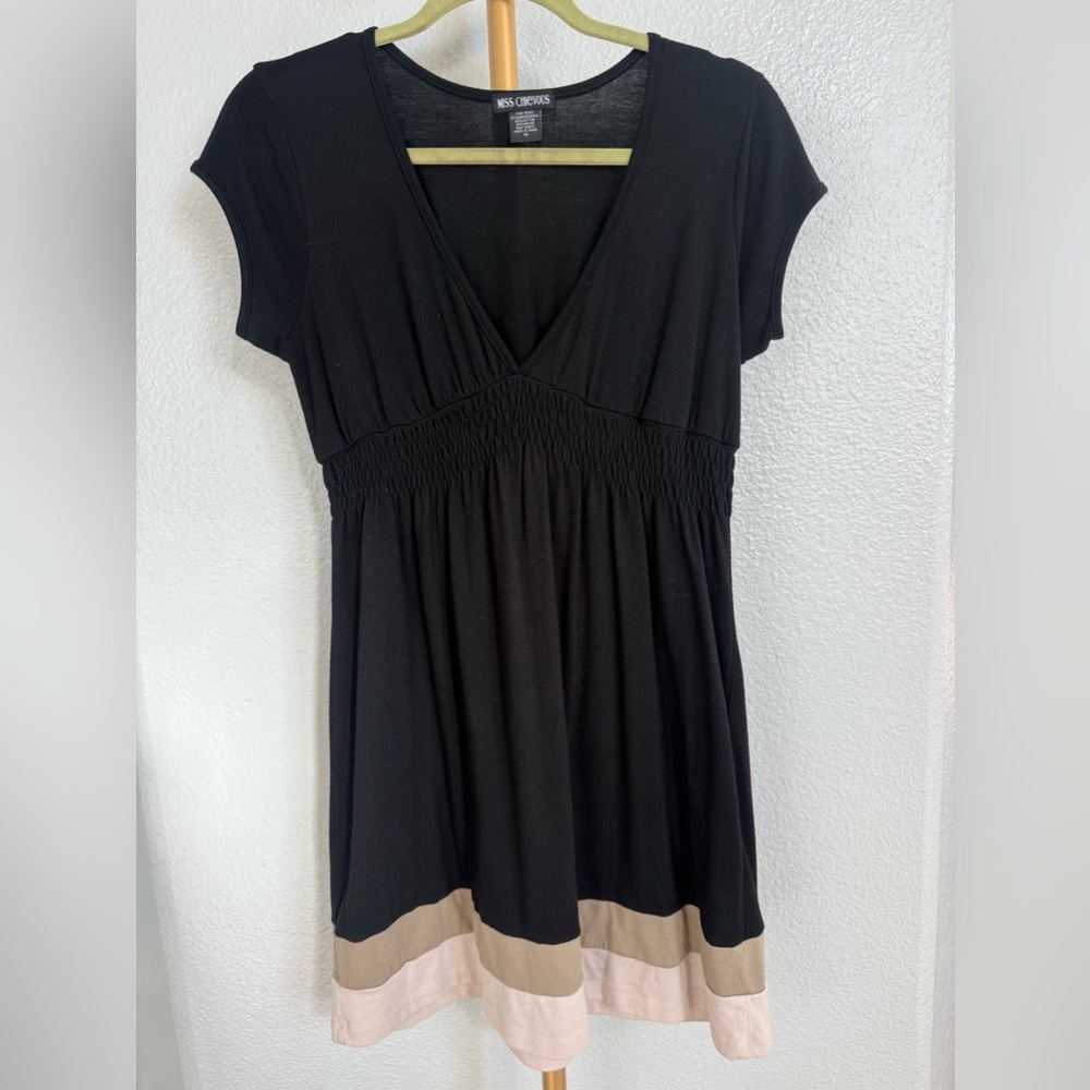 Miss Chievous Black Short Sleeve Dress size Medium